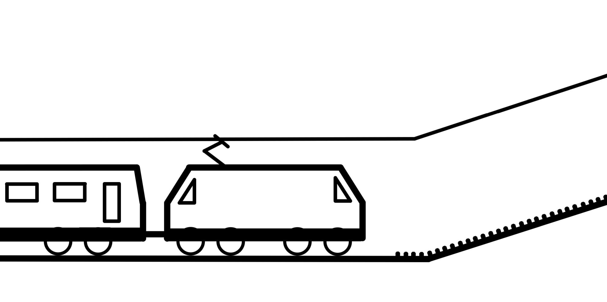 Piktogramm Schienenfahrzeug
